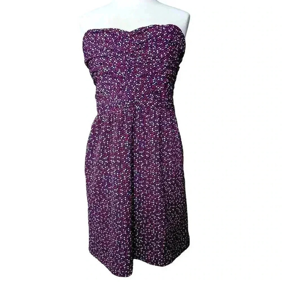Gap Women's Strapless Mini Party Dress Size 20 Colorful Triangle Pattern Pockets - Picture 1 of 12